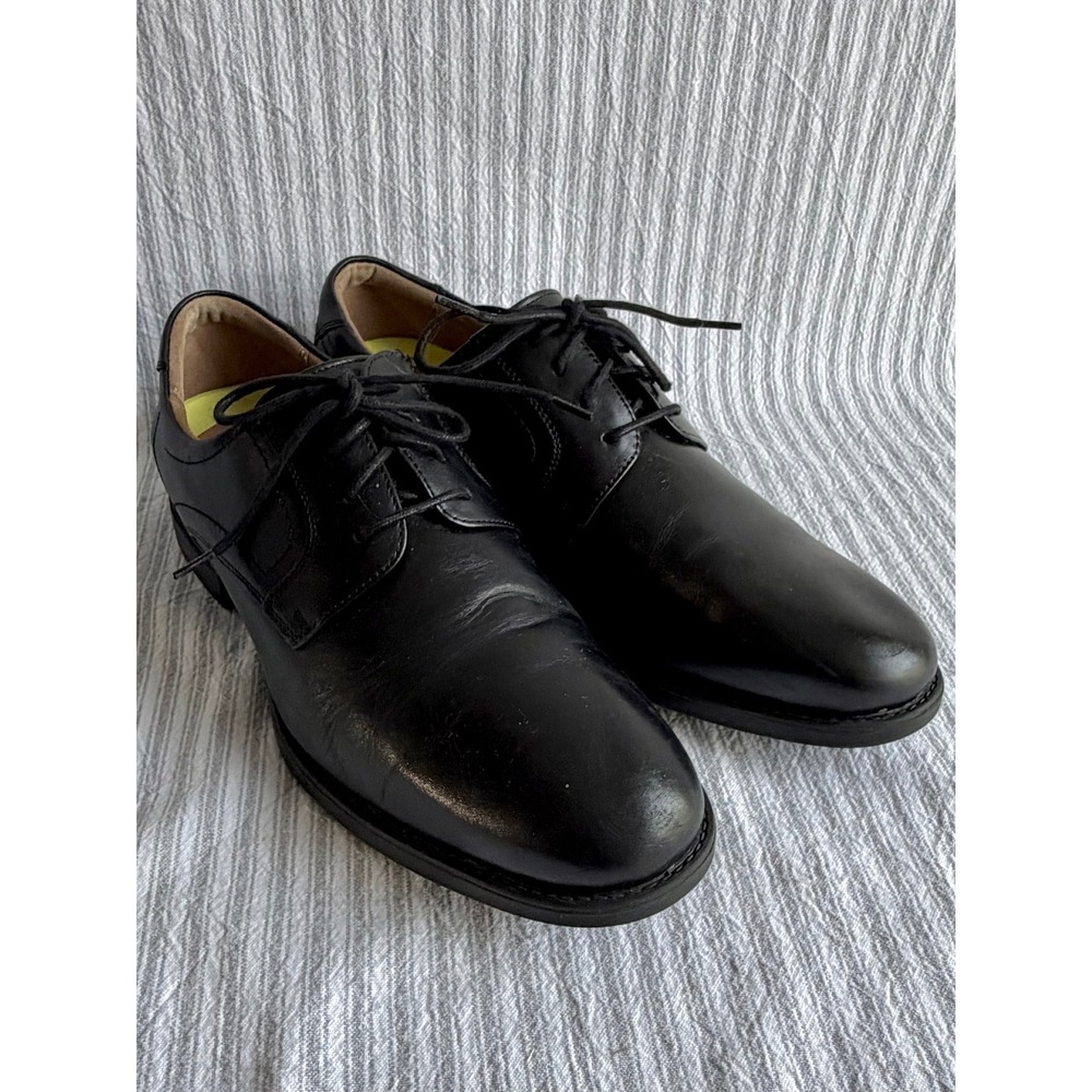 Florsheim Comfortech Ortholite Black Leather Derby Dress Shoes Men's Size 9.5EEE